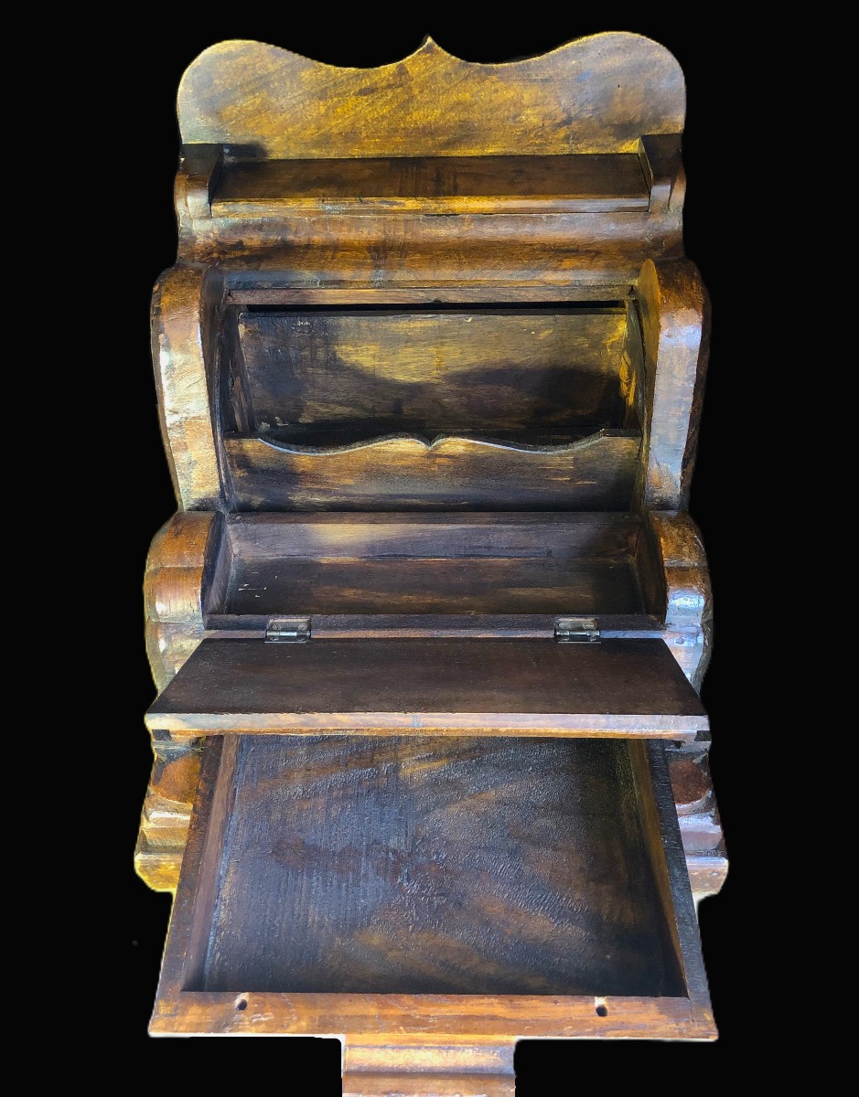 Large Arts And Crafts Mahogany Cylinder Desk Filing Cabinet, East India Company Style, 19th Century-photo-7