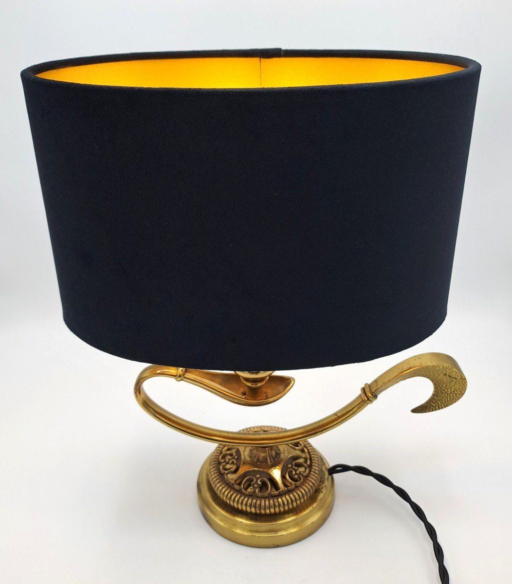 Table Lamp In Oil Lamp Style, Mid-20th Century-photo-3