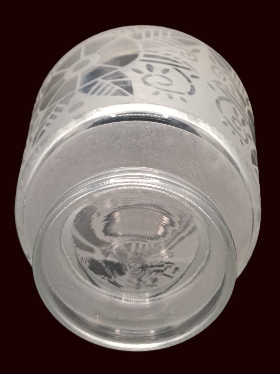 Vase Art Déco en Cristal Signé LORRAIN filiale de DAUM, au décor effet givré, Vers 1930-photo-7