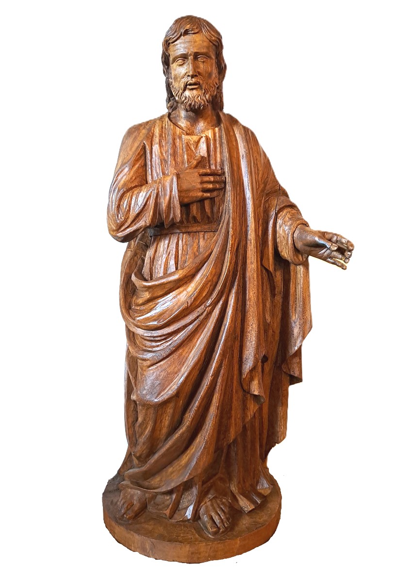 Saint Joseph In Carved Wood, 18th Century. 