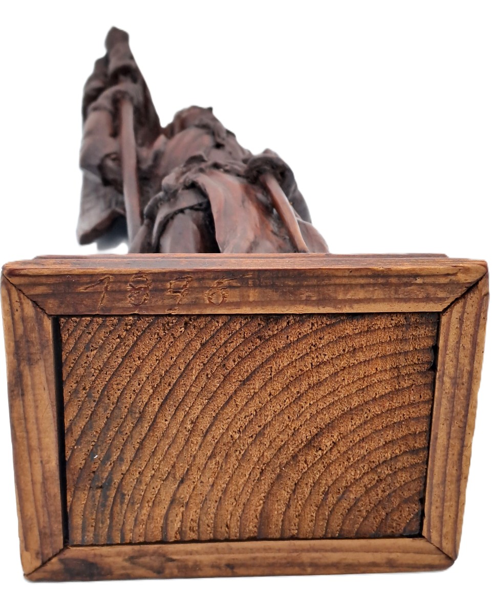 Wooden Sculpture Of Joan Of Arc, Late 19th Century Folk Art-photo-6