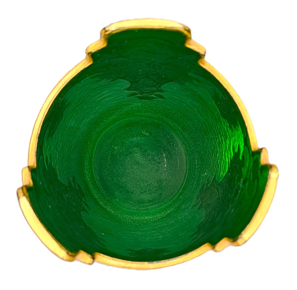 Vase signé Montjoye Legras & Cie, Série Vert Impérial, Art Nouveau Jugendstil, Fin XIXème-photo-4