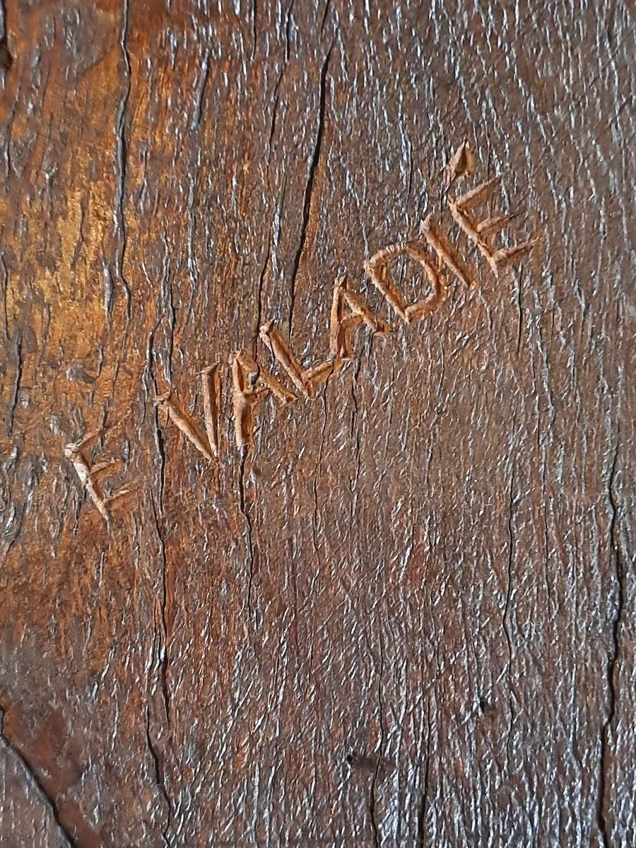 Large Coat Of Arms With A Crowned Eagle And Fleur-de-lis, Sculpture Signed E. Valadié, 19th-20th Century -photo-3