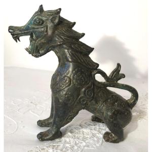 Bronze Chinthe, Lion Of Burma, Late 19th Century - Early 20th Century