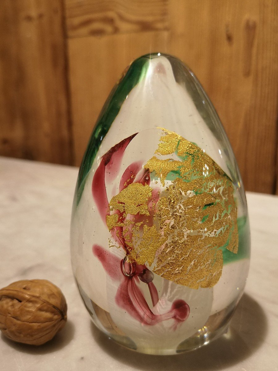 Blown Glass Egg By Jean-luc Gambier-photo-2