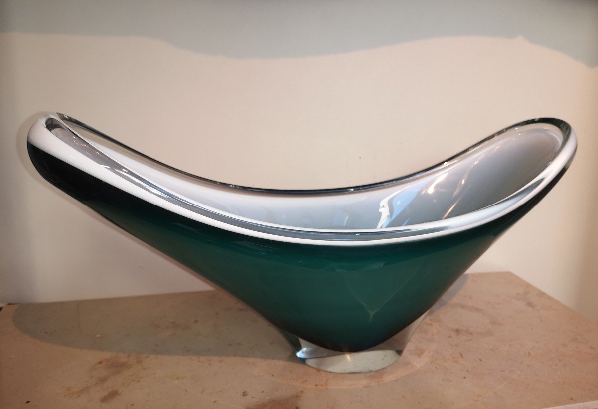 Coupe En Verre Multicouches Cristallerie Flygsfors, Paul Keldev-photo-2