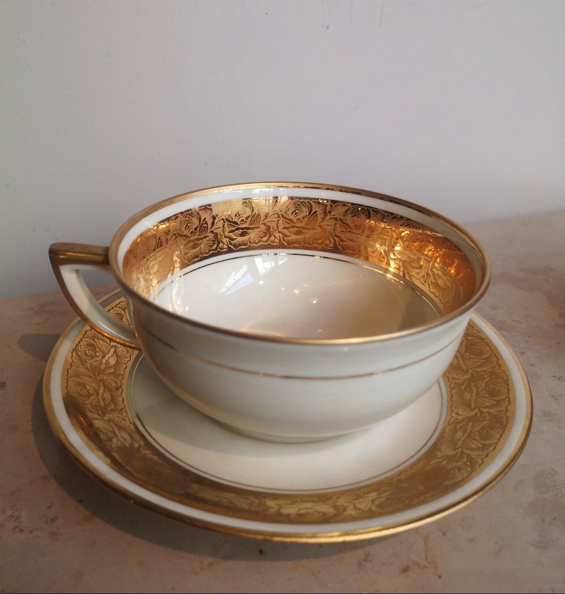 Déjeuners" Tête à Tête "en Porcelaine De Limoges -photo-4