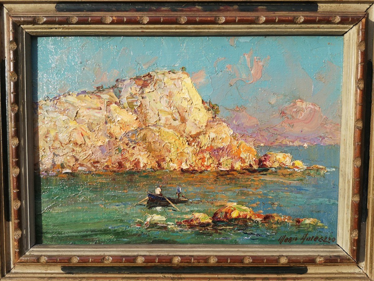Merio Ameglio, Barque De Pêcheurs, marine 