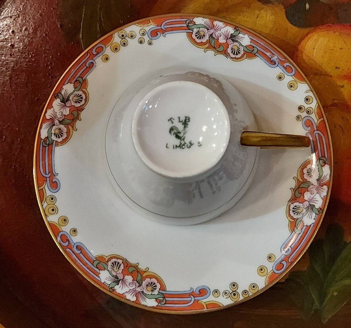 Porcelain Tea Service, Limoge From Maison Touze Lemaître Et Blancher-photo-6