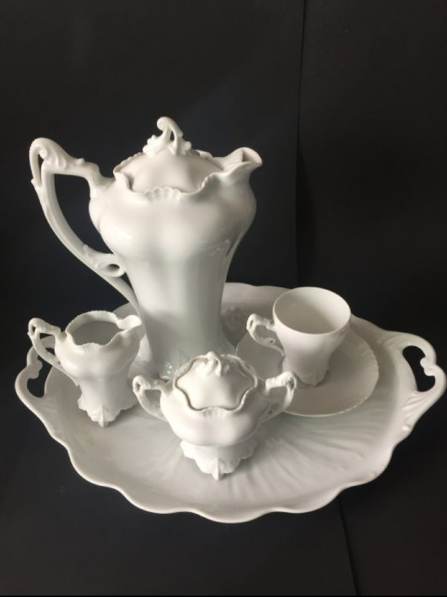 Service porcelaine allemande , art nouveau Pr Tettau Daphne 1893-photo-1