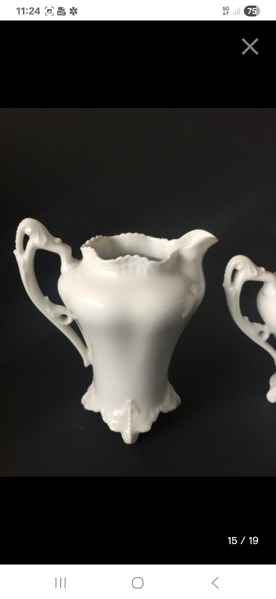 Service porcelaine allemande , art nouveau Pr Tettau Daphne 1893-photo-4