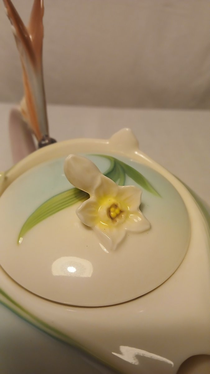 Service en porcelaine Franz,  papillons et fleurs -photo-4