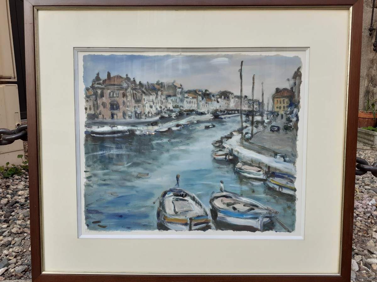Eric Battista, ami de Georges Brassens, le port de Sète-photo-2