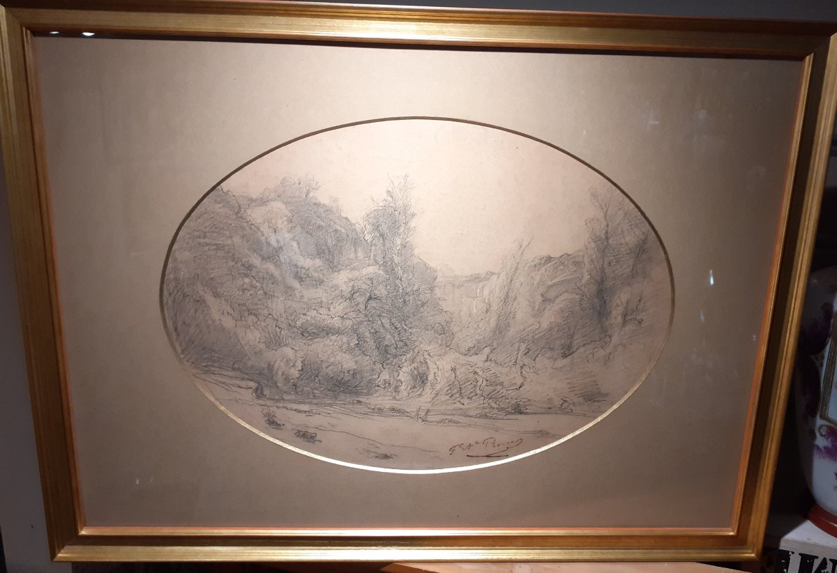 François-auguste Ravier, "a Valley Near Crémieux"-photo-2