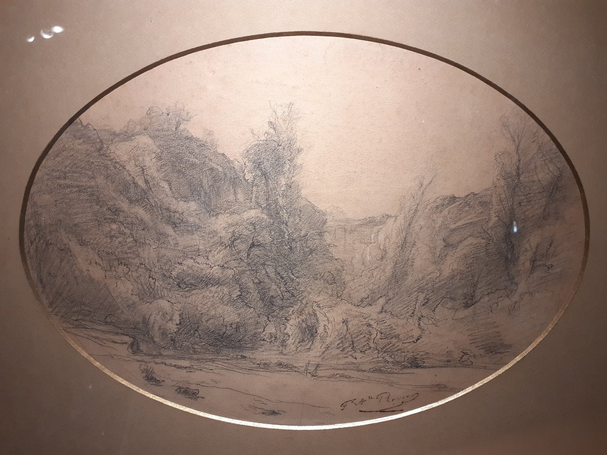 François-auguste Ravier, "a Valley Near Crémieux"