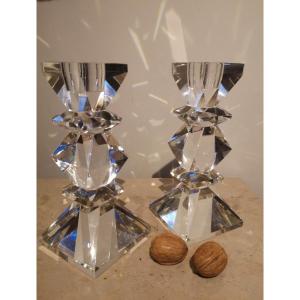 Bougeoirs En Cristal 