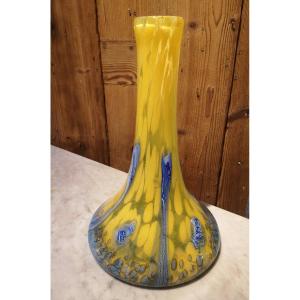 Blown Glass Vase By Jean Luc Gambier