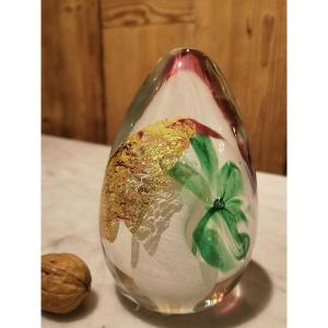 Blown Glass Egg By Jean-luc Gambier