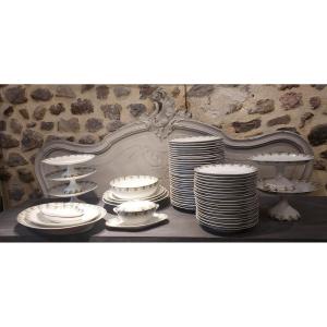Limoges Porcelain Table Service Signed Jbt Et Compagnie