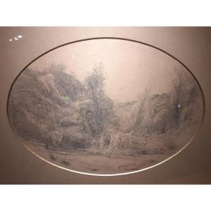 François-auguste Ravier, "a Valley Near Crémieux"