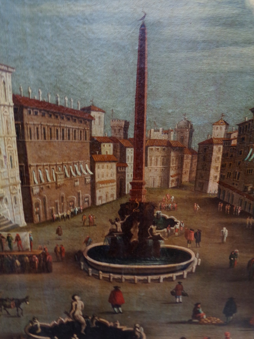 Rome Piazza Navona Painting-photo-2