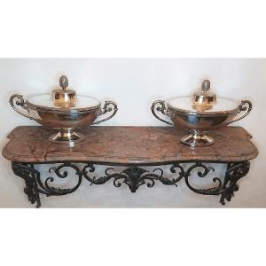 Pair Of Silver Soup Tureens