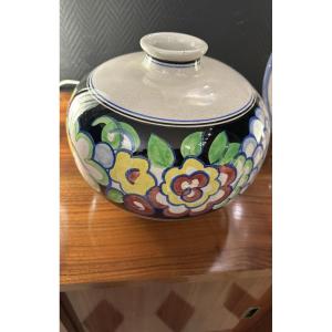 Art Deco Sainte Radegonde Earthenware Vase 1925