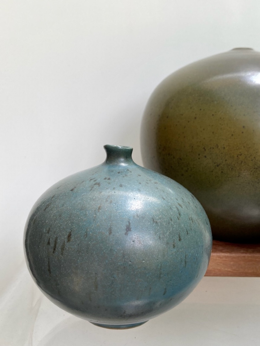 Yvon le Douget (1953-) Série de 3 vases dlg Ruelland Ben Lisa Deblander-photo-2