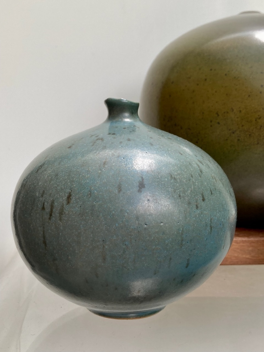 Yvon le Douget (1953-) Série de 3 vases dlg Ruelland Ben Lisa Deblander-photo-2