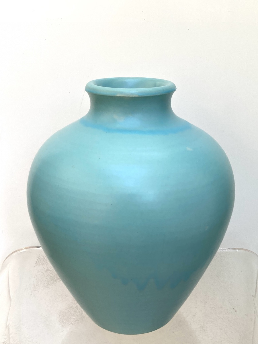 Pol Chambost (1906-1983) Enamelled Vase Circa 1950