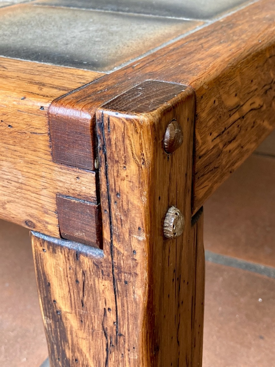 Roger Capron, Vallauris, table basse circa 1970 dlg Maison Regain Pierre Chapo-photo-2