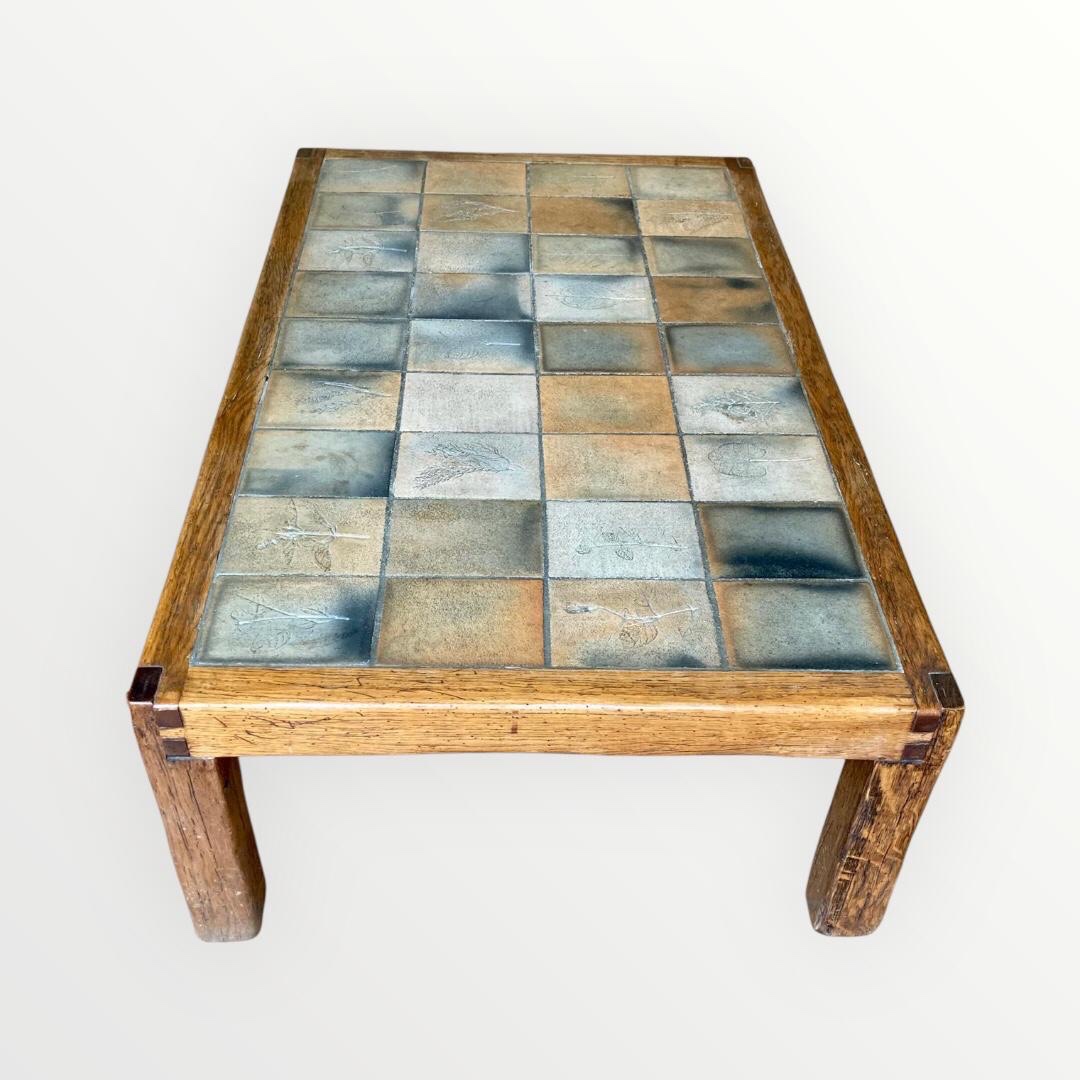 Roger Capron, Vallauris, table basse circa 1970 dlg Maison Regain Pierre Chapo-photo-3