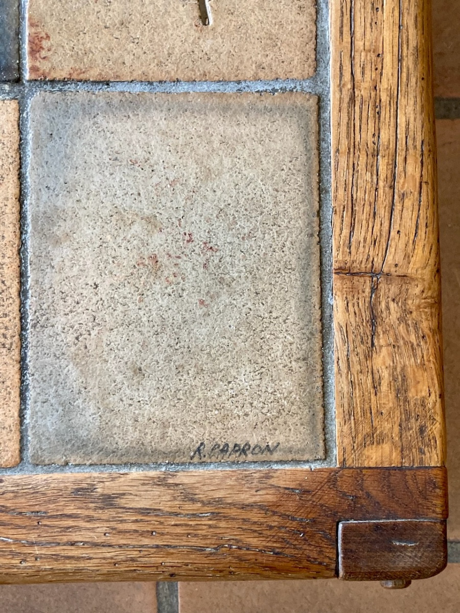 Roger Capron, Vallauris, table basse circa 1970 dlg Maison Regain Pierre Chapo