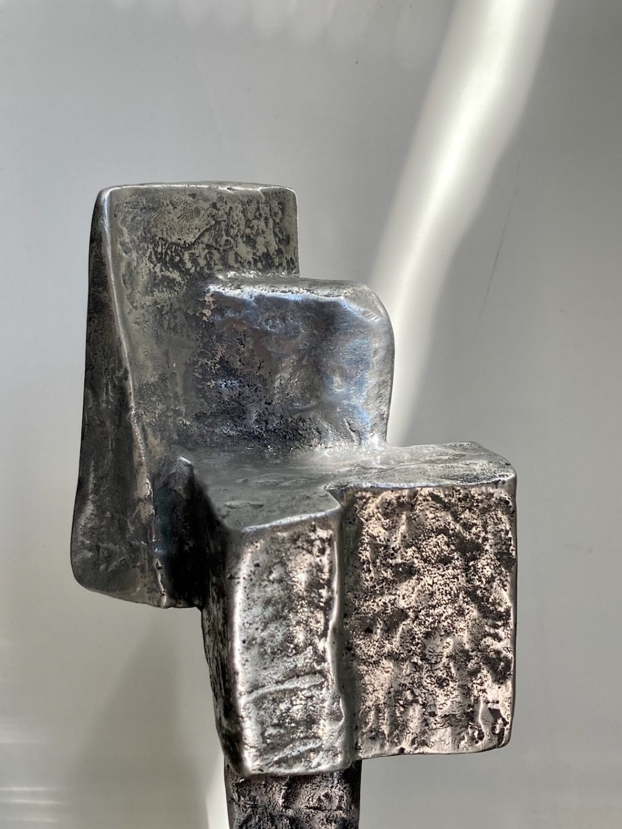 Nicolas Carrega (1914-1993), rare sculpture forme libre en fonte d’aluminium EAI circa 1973-photo-4