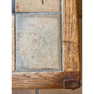 Roger Capron, Vallauris, table basse circa 1970 dlg Maison Regain Pierre Chapo