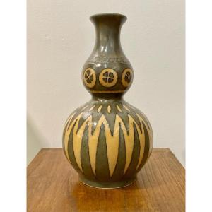 Vase HB Quimper Odetta grès émaillé circa 1930