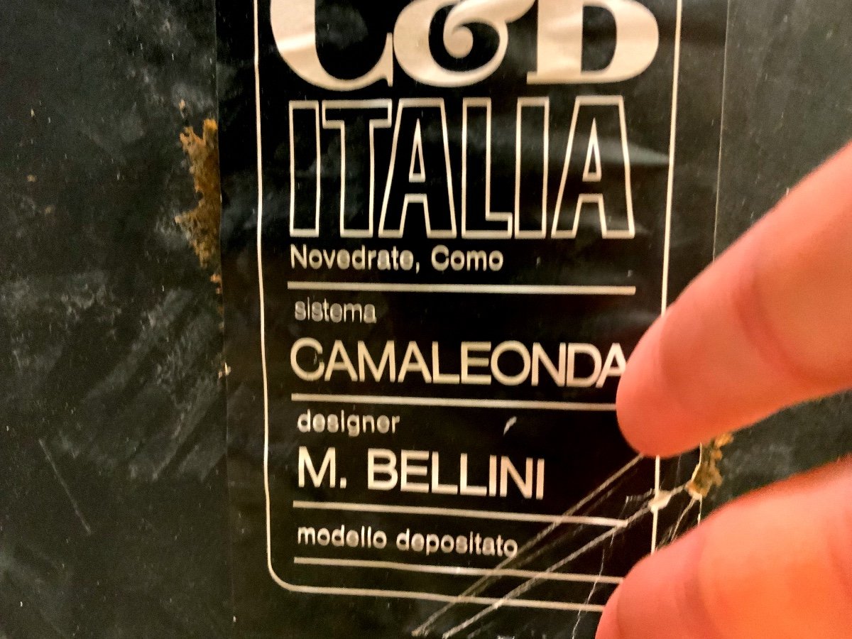  Chauffeuses, Canapés, Fauteuils Italiens Caméléonda C&b De Mario Bellini début des Années 1970-photo-5