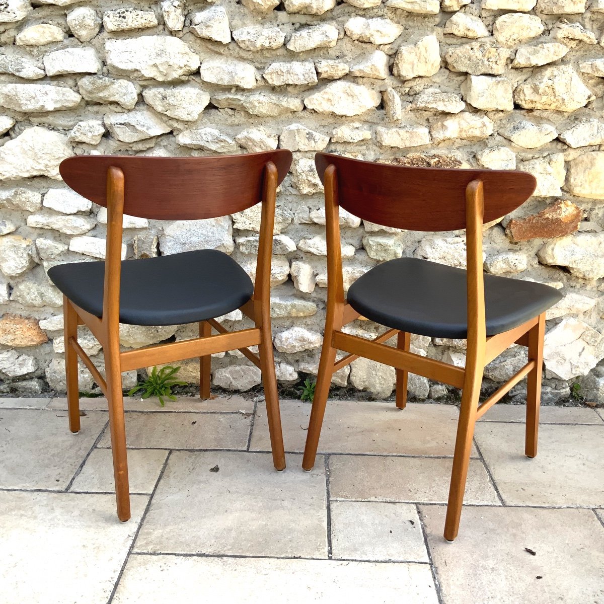 Series Of 12 Scandinavian Design Chairs 1960s-photo-4