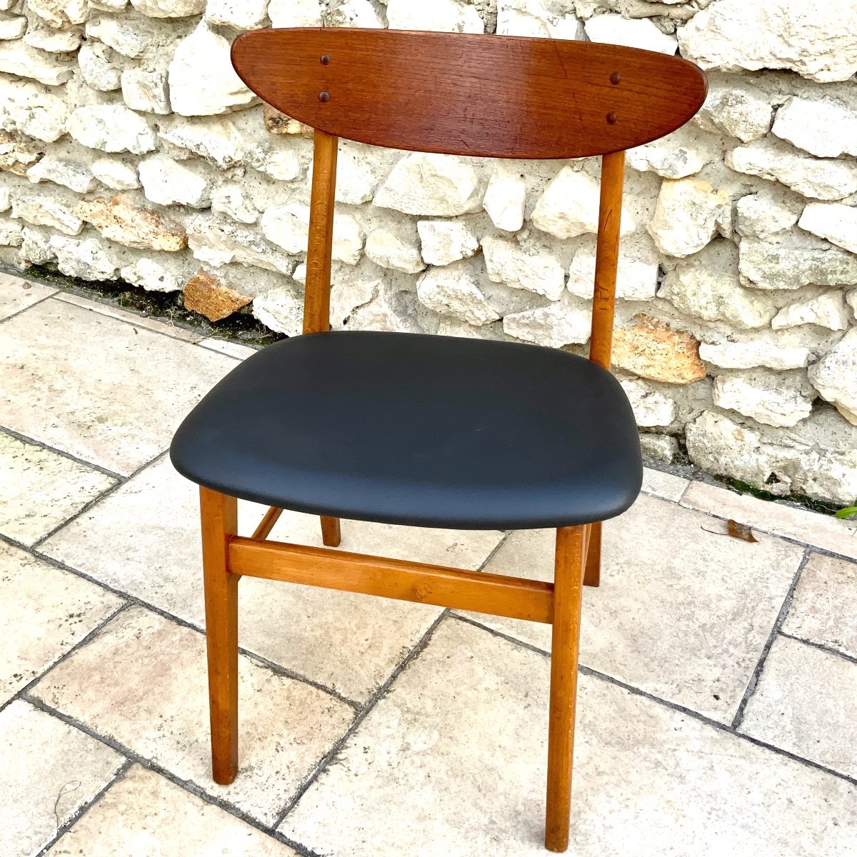 Series Of 12 Scandinavian Design Chairs 1960s-photo-7