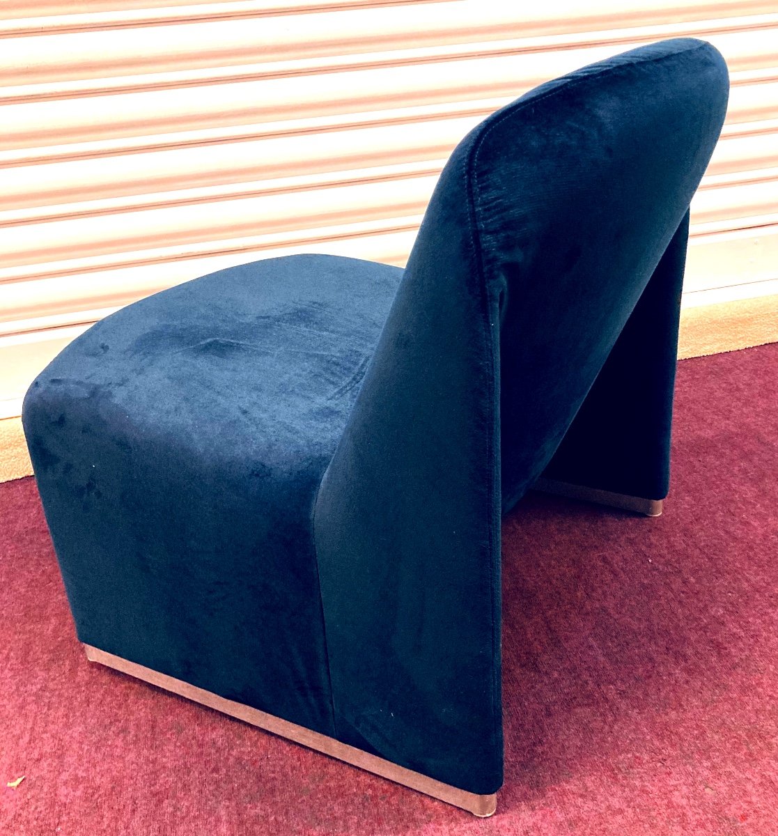 4 Italian Low Chairs 1970s By Giancarlo Piretti Model Alky For Anonima Casrelli-photo-6