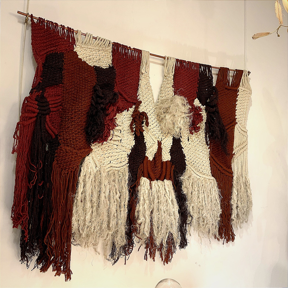 Tapisserie matériaux textiles mixtes De 1980-photo-2