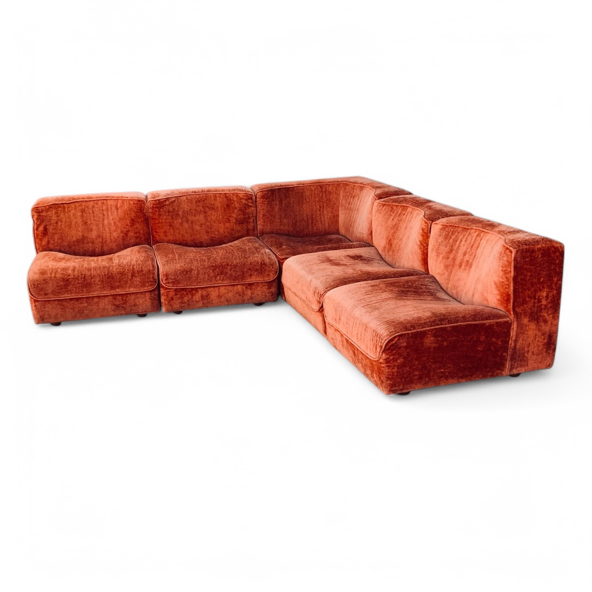 Canapé Modulable Italien Années 1970 De Tito Agnolli-photo-4