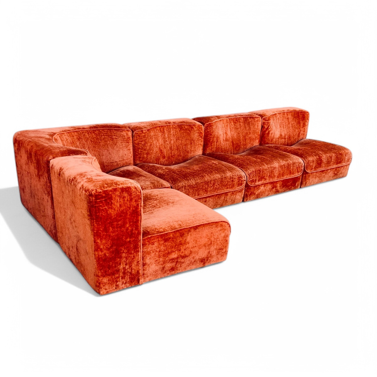 Canapé Modulable Italien Années 1970 De Tito Agnolli-photo-4