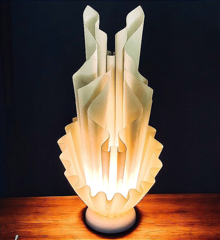 Lampe de table en résine de GIORGIA JACOB design Français années 1970/80-photo-6