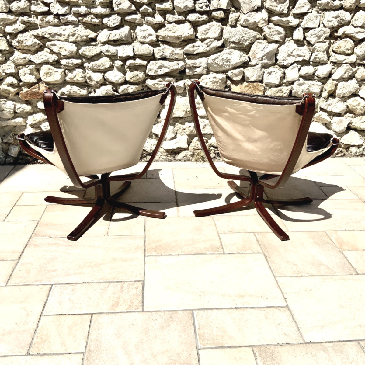 Pair Of Scandinavian Falcon Armchairs By Sigurd Ressel, 1970s, Produced By Vatne Møbler-photo-2