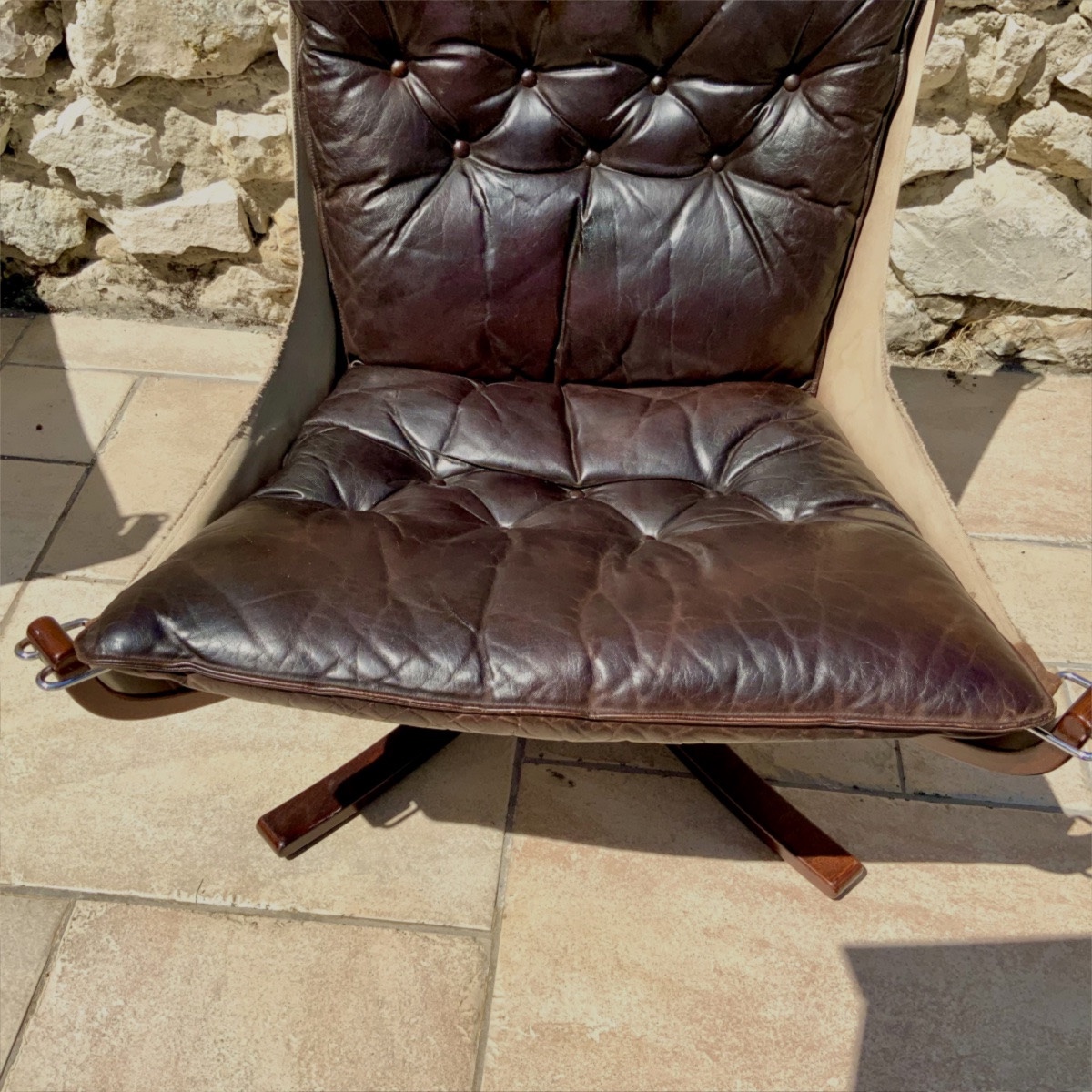 Scandinavian Falcon  Chair  By Sigurd Ressel, 1970s, Produced By Vatne Møbler-photo-1