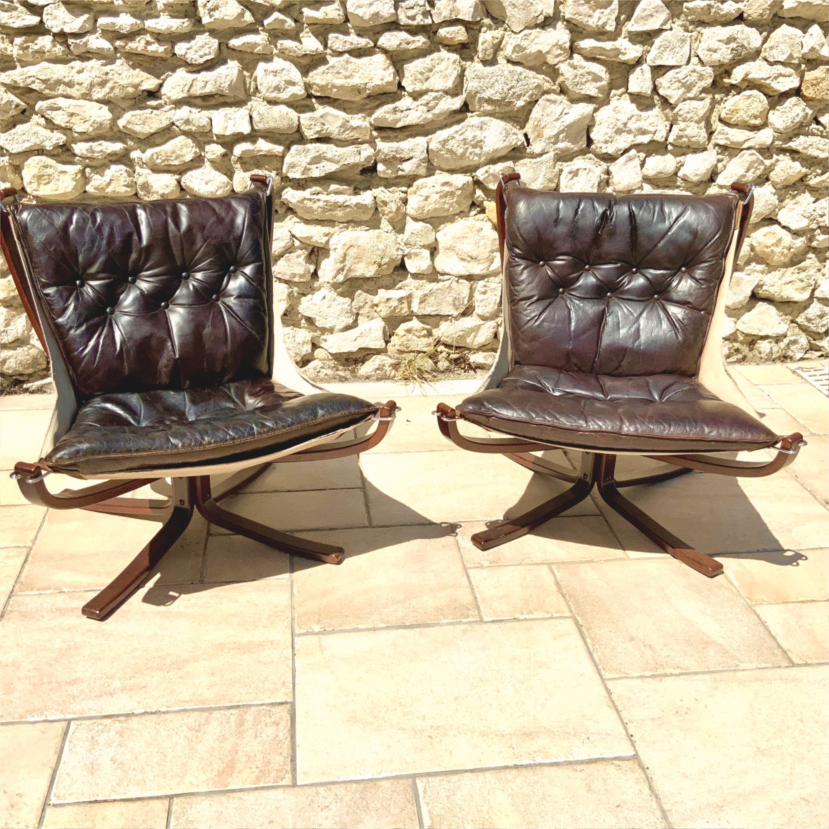 Pair Of Scandinavian Falcon Armchairs By Sigurd Ressel, 1970s, Produced By Vatne Møbler