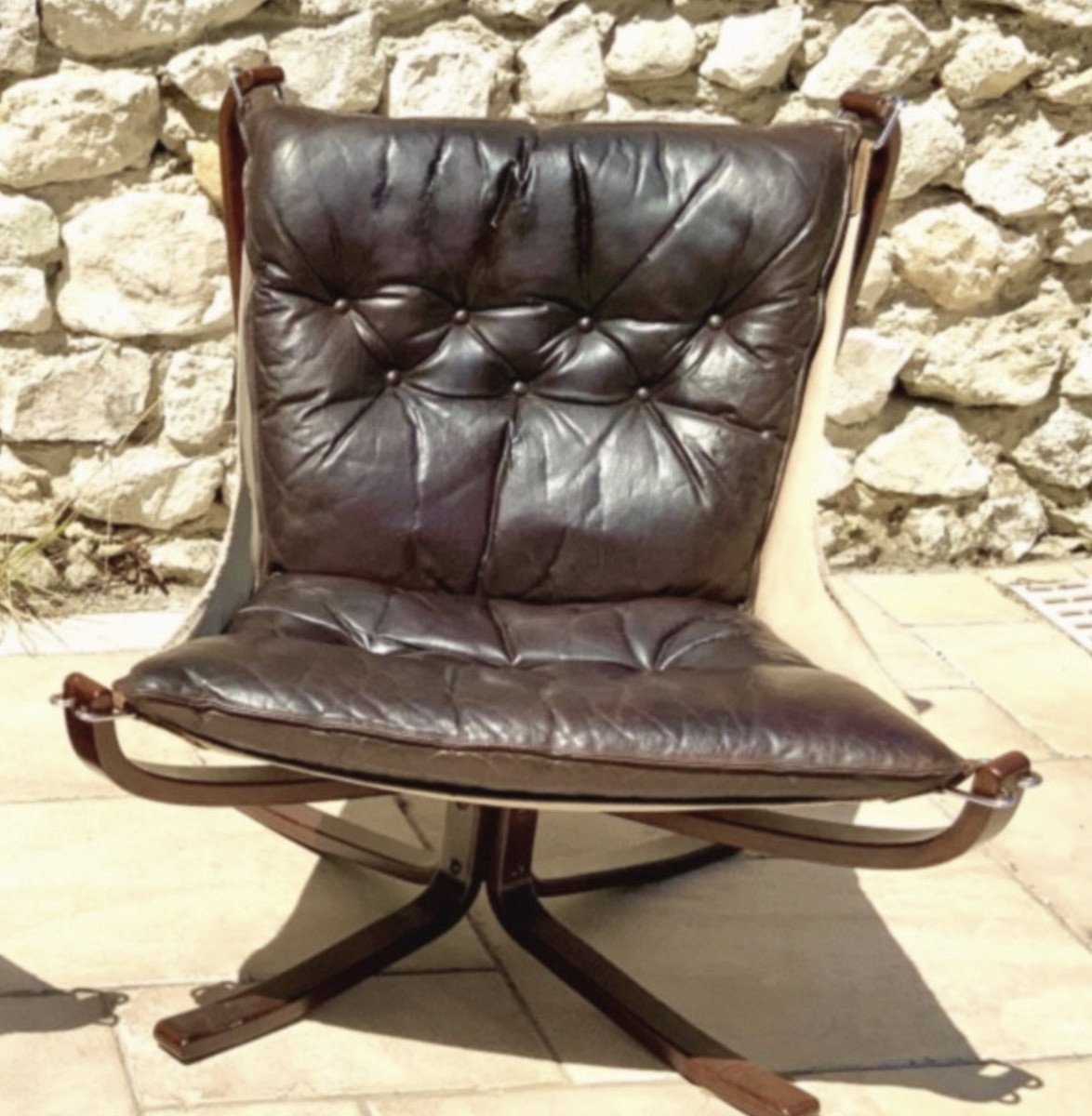 Scandinavian Falcon  Chair  By Sigurd Ressel, 1970s, Produced By Vatne Møbler