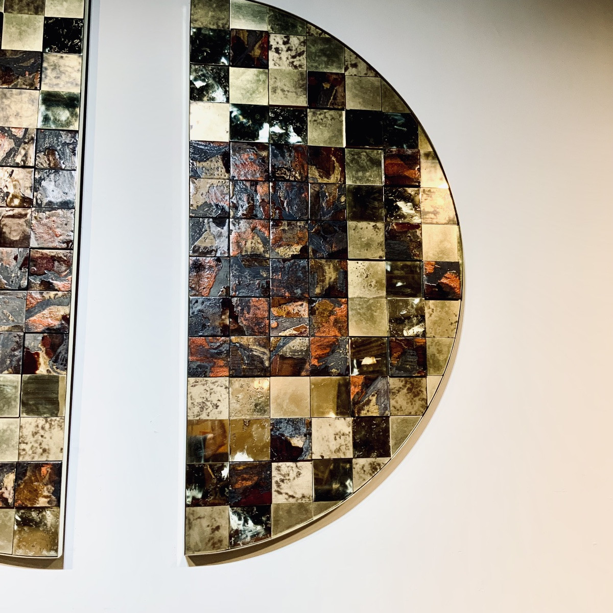 Large Brass And Ceramic Wall Panel By Stéphane Le Meur-photo-2