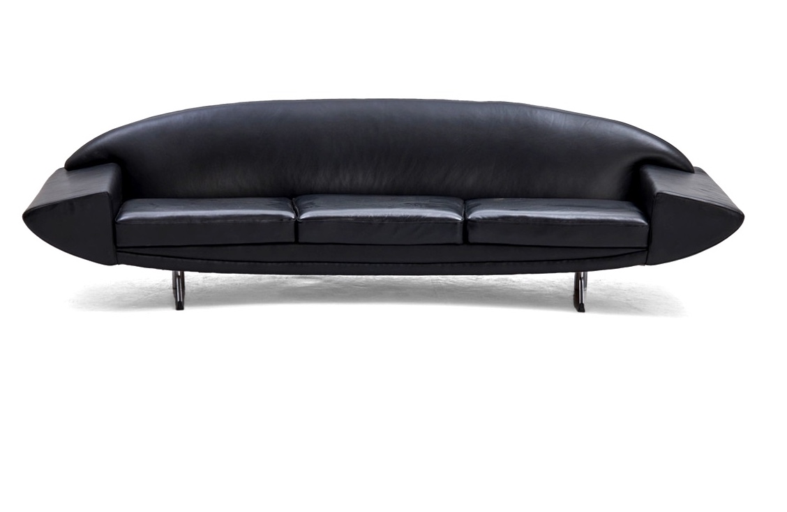 Scandinavian Leather Sofa From The 1960s/70s By Johannes Andersen-photo-2